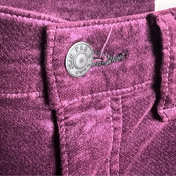 Rag & Bone Burgundy Velvet Skinny Jeans Size 28 - Picture 7 of 13
